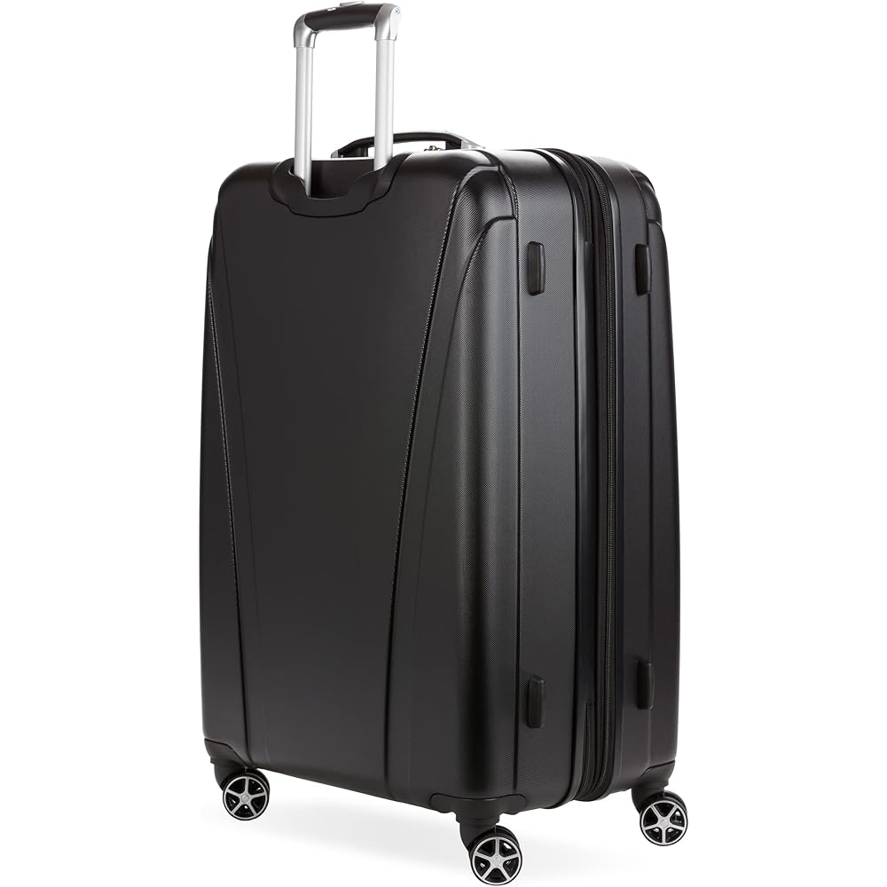 | SwissGear 7585 Hardside Expandable Luggage with Spinner Wheels, Black, 3-Piece Set (19/23/27) | Suitcases