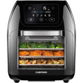 CHEFMAN Multifunctional Digital Air Fryer+ Rotisserie, Dehydrator, Convection Oven, 17 Touch Screen Presets Fry, Roast, Dehydrate, Bake, XL 10L Family Size, Auto Shutoff, Large Easy-View Window, Black