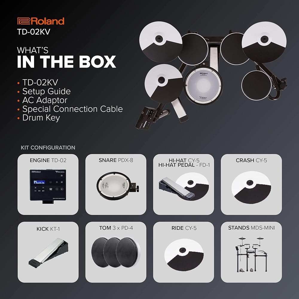 Roland Electronic Drum Set (TD-02KV)
