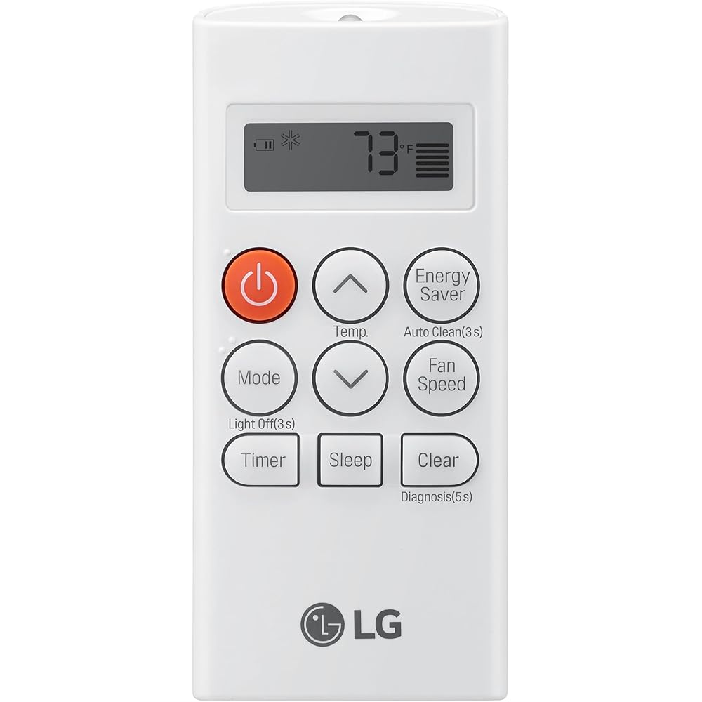 LG 6,000 BTU Window Air Conditioner Unit with Remote Control, 115V, White