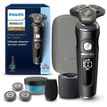 Philips Norelco Shaver Series 9000 Prestige, Wet and Dry Electric Shaver, Lift &amp; Cut Shaving System, SenseIQ Technology, Precision Trimmer, Cleaning Pod, Premium Pouch, Black Matte, Model SP9840/90