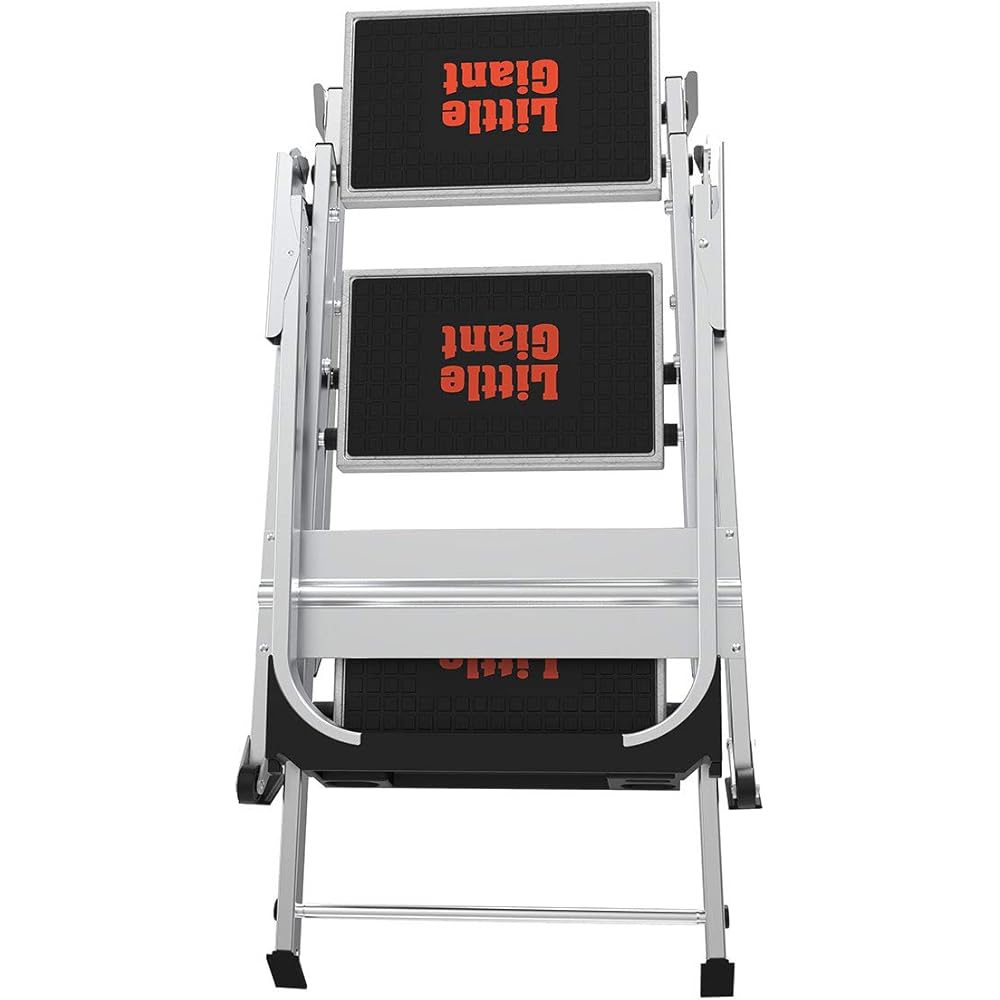 Little Giant Ladders, Safety Step, 3-Step, 3 Foot, Step Stool, Aluminum, Type 1A, 300 lbs Weight Rating, (10310BA)