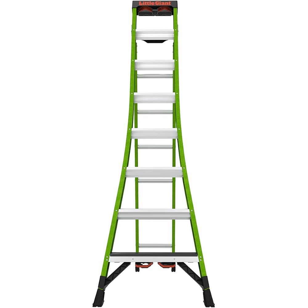Little Giant Ladder Systems 13908-071 King Kombo 3-in-1 Ladder, 8 Ft, Green