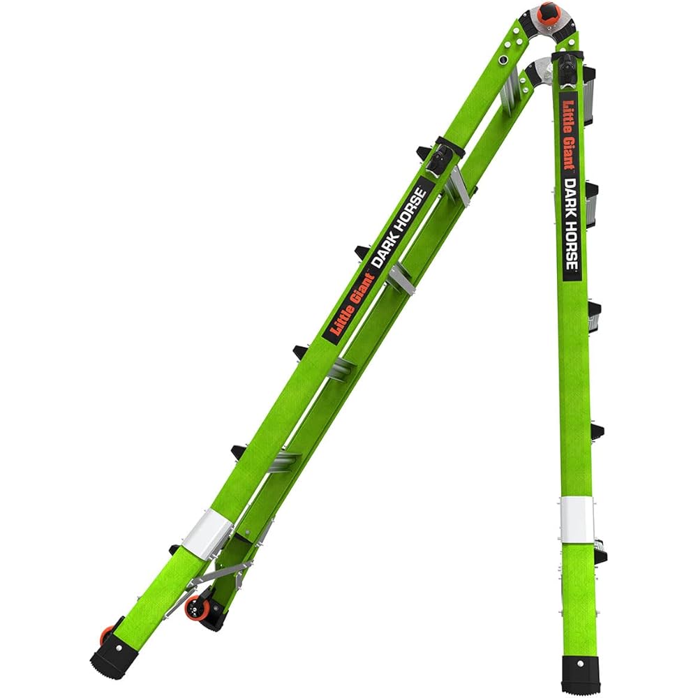 Little Giant Ladder Systems Dark Horse 2.0, M22, 22ft, Multi-Position Ladder, Fiberglass, Type 1A, 300 lbs Weight Rating, (16122-001)