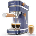 Laekerrt 20 Bar Espresso Maker CMEP01 with Milk Frother Steamer, Home Expresso Coffee Machine for Cappuccino and Latte (Navy Blue, Stainless Steel) Gift for Coffee Lovers, Father