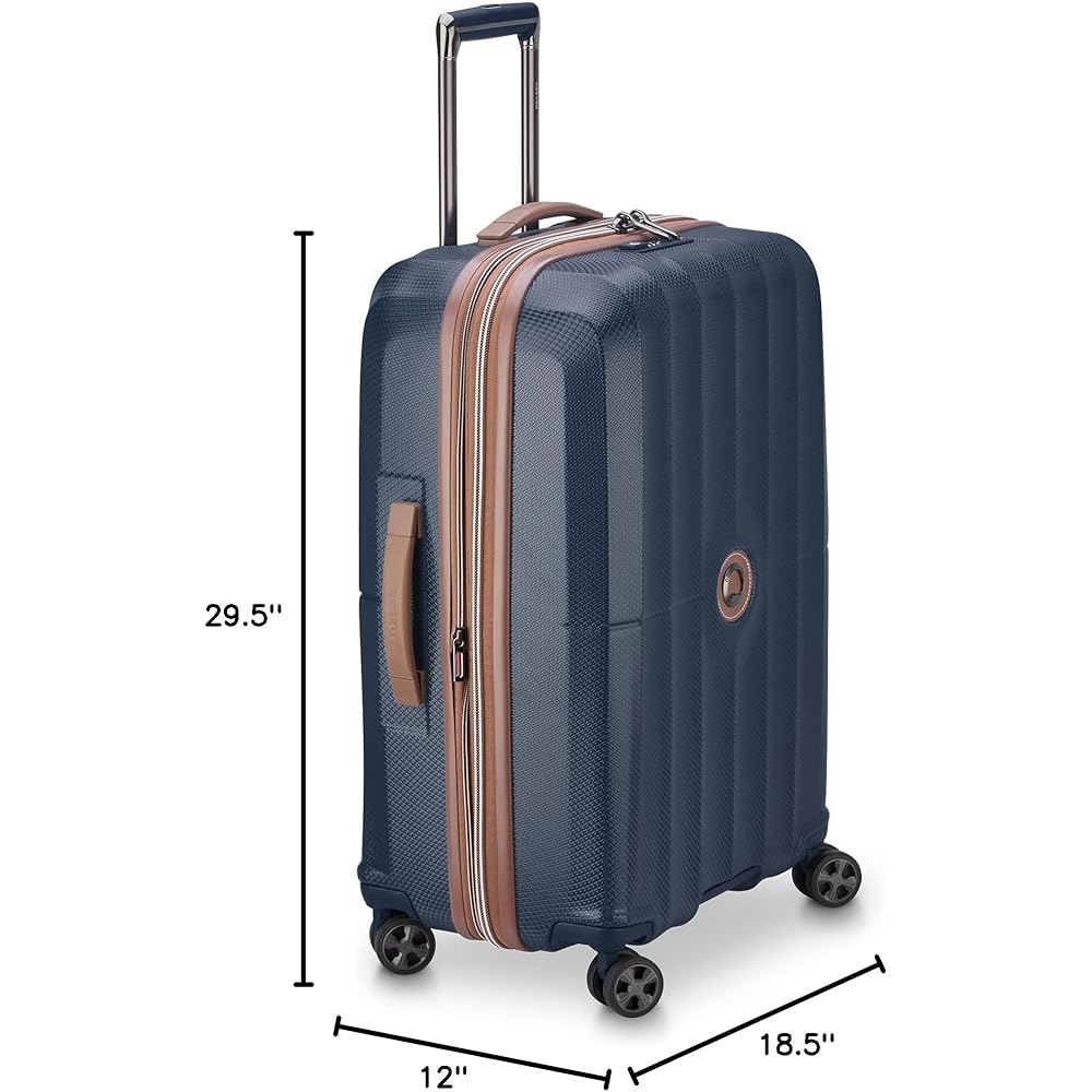 | DELSEY PARIS Carrousel Hardside Expandable Luggage with Spinner Wheels, Navy, 3 Piece Set (21/24/28) | Suitcases