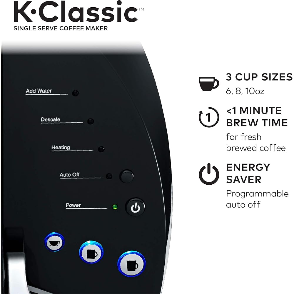 Keurig K-Classic Coffee Maker with AmazonFresh 60 Ct. Coffee Variety Pack, 3 Flavors