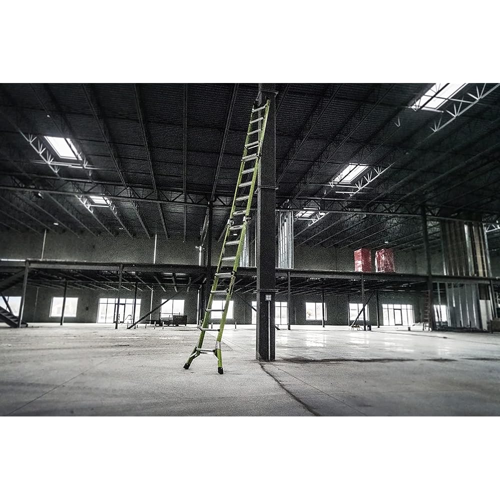 Little Giant Ladders Systems Conquest 2.0, M22, 22ft, Multi-Position Ladder, Fiberglass, Type 1A, 300 lbs Weight Rating, (17122-001), Green