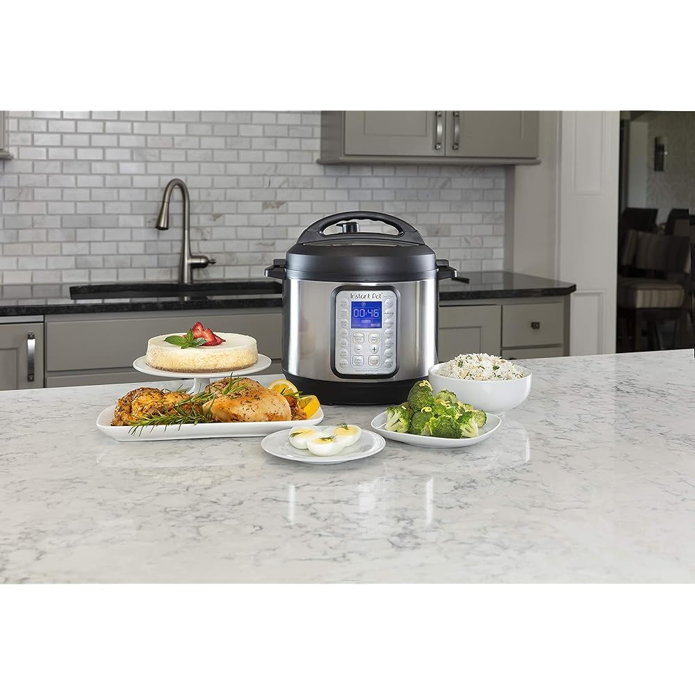Instant Pot Duo Plus 9-in-1 Multicooker, Pressure Cooker, Slow Cook, Rice Maker, Steamer, Sauté, Yogurt, Warmer &amp; Sterilizer, Includes App With Over 800 Recipes, Stainless Steel, 6 Quarts