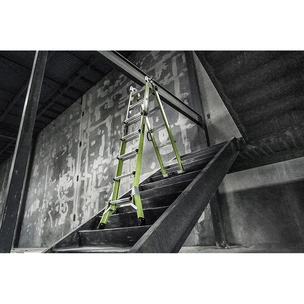 Little Giant Ladders Systems Conquest 2.0, M22, 22ft, Multi-Position Ladder, Fiberglass, Type 1A, 300 lbs Weight Rating, (17122-001), Green