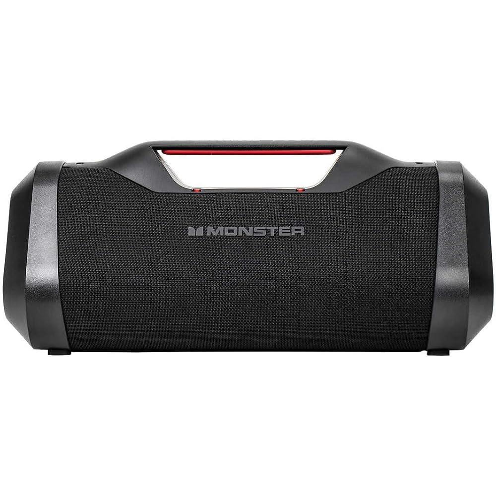 Monster Bluetooth BoomboxIPX5 Rechargeable Waterproof Bluetooth Speaker with USB Charge Out &amp; Aux Input, 120W Portable Wireless Speaker
