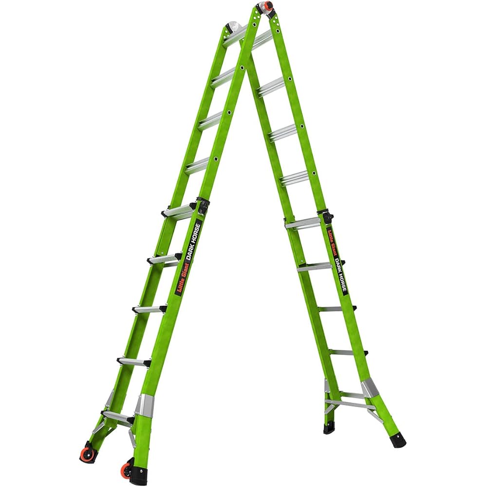 Little Giant Ladder Systems Dark Horse 2.0, M22, 22ft, Multi-Position Ladder, Fiberglass, Type 1A, 300 lbs Weight Rating, (16122-001)