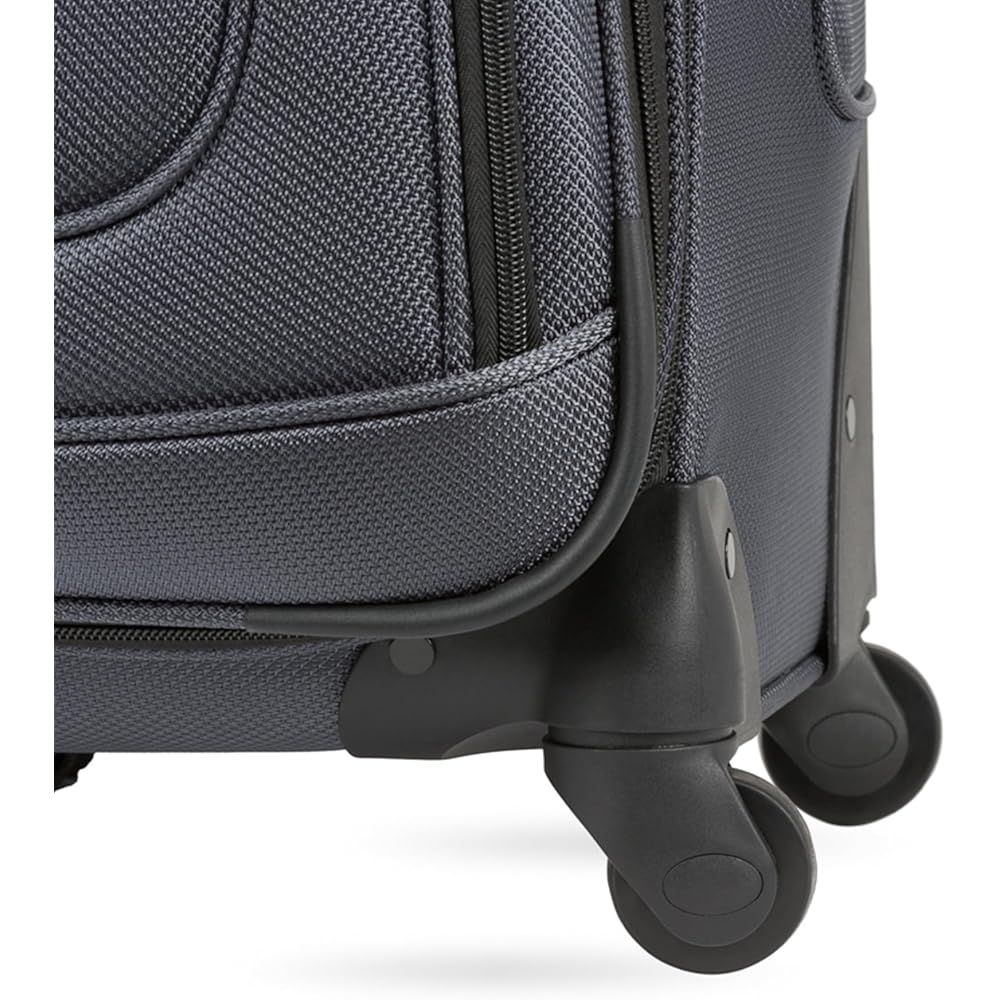 | SwissGear Sion Softside Expandable Luggage, Dark Grey, 3-Piece Set (21/25/29) | Carry-Ons