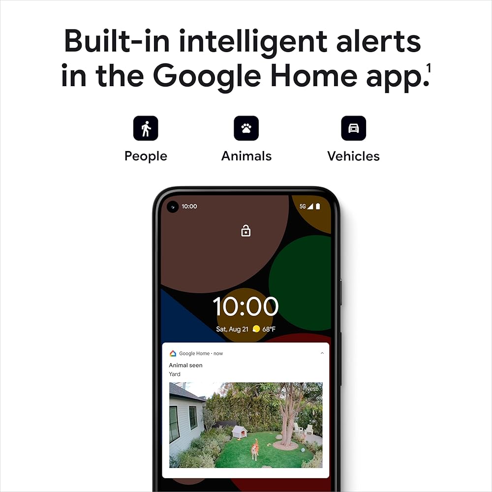 Google Nest Cam Outdoor or Indoor, Battery 2nd Generation 1 Pack