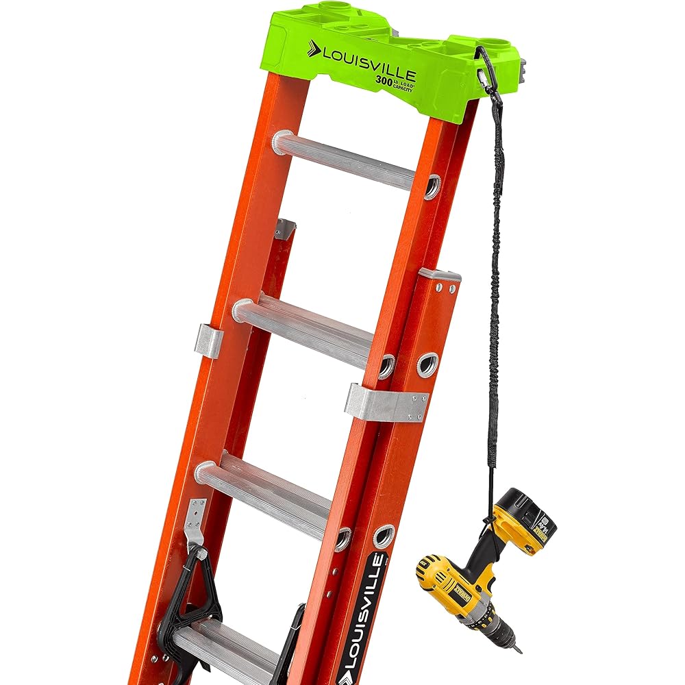 Louisville Ladder 20-foot Fiberglass Extension Ladder, 300-Pound Load Capacity, Type IA, L-3022-24PT