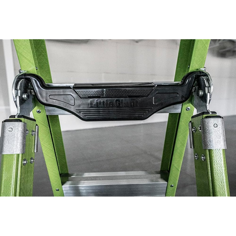 Little Giant Ladders, King Kombo 2.0 XT, Industrial, M6, 6 Ft. A Frame, 10 Ft. Extension, Fiberglass, Type 1AA, 375 lbs Weight Rating, (13936-071), Hi-viz Green