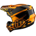 Troy Lee Designs GP Anarchy Adult Offroad Motocross Dirt Bike ATV Powersports Racing Full Face Helmets Lightweight Ventilated Youth GP Helmet; Check UP Gold/Black LG