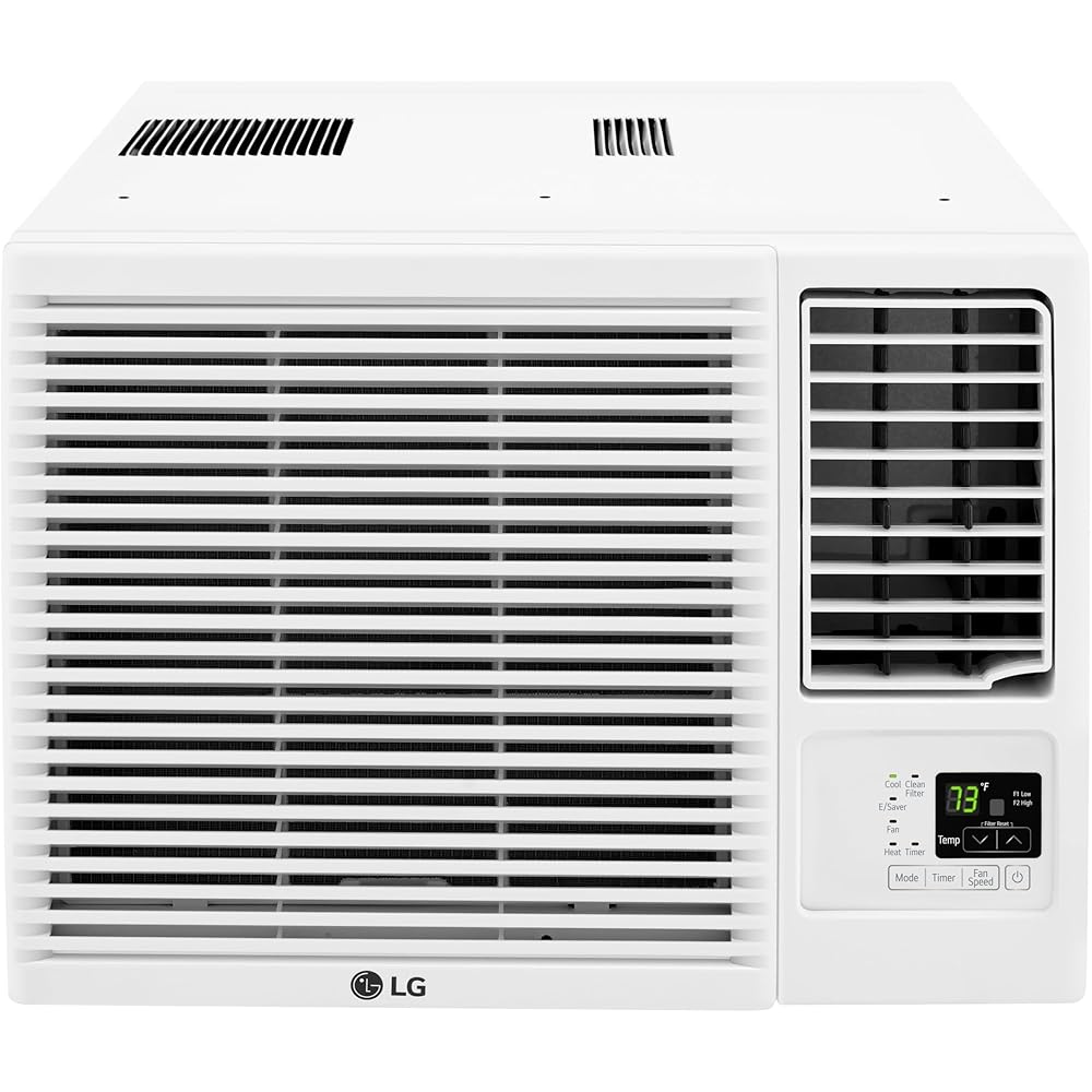 LG 7,600 BTU Window Air Conditioner Unit with Remote Control, 115V, White