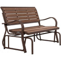 Lifetime 60290 Wood Alternative Glider Bench, Mocha Brown
