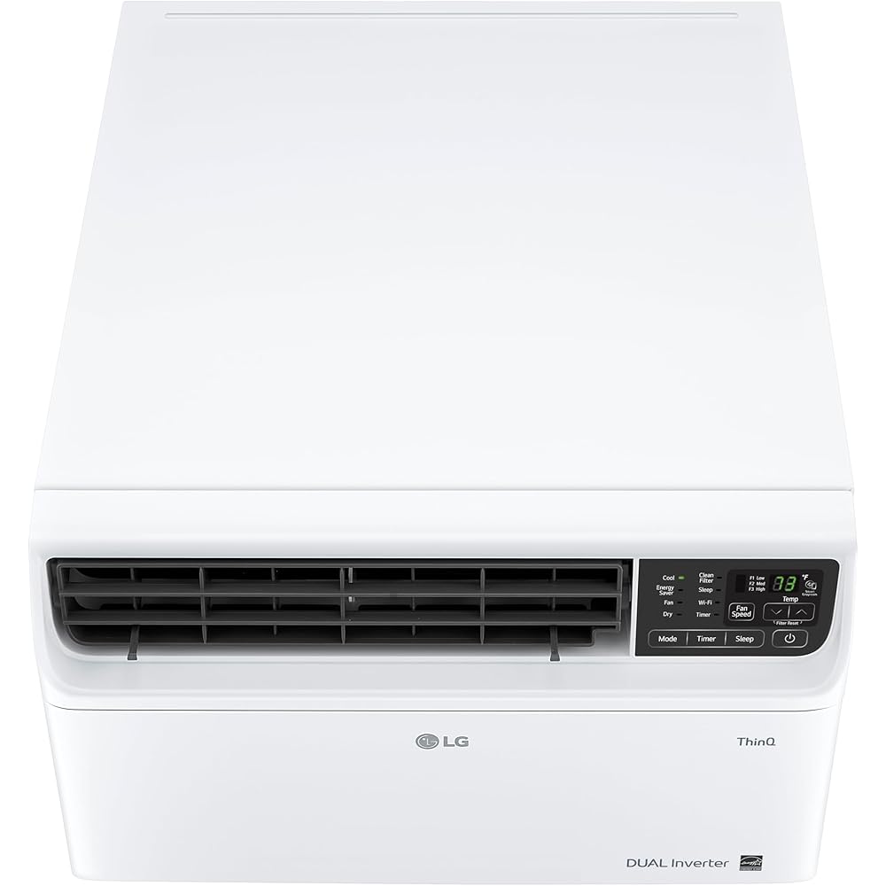 LG 6,000 BTU Window Air Conditioner Unit with Remote Control, 115V, White