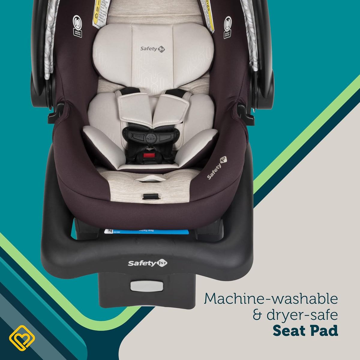 Safety 1st Deluxe Grow and Go Travel System Stroller and Car Seat Combo, 8-in-1 Travel System, Weight Capacity 4-30 lbs, Dunes Edge