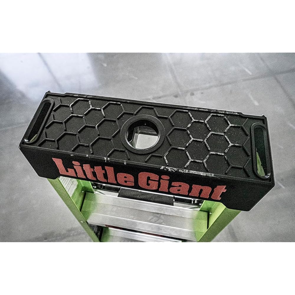 Little Giant Ladders, King Kombo 2.0 XT, Industrial, M6, 6 Ft. A Frame, 10 Ft. Extension, Fiberglass, Type 1AA, 375 lbs Weight Rating, (13936-071), Hi-viz Green