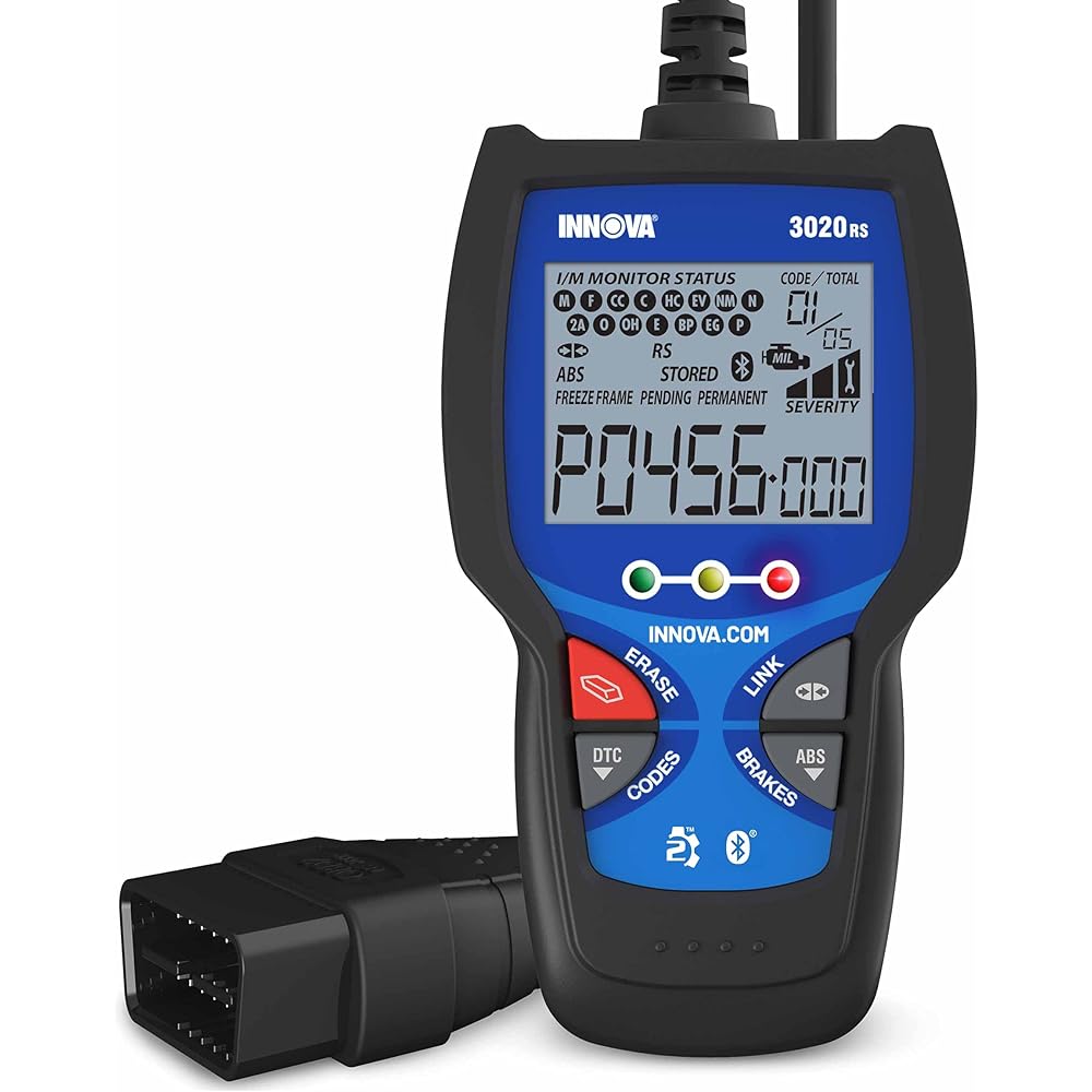 INNOVA 3020RS Fast &amp; Easy-to-Use Check Engine Code Reader, OBD2 Scan tool for ABS Clear with Fix &amp; Part Recommendations, Maintenance Schedules, &amp; Free TSBs on iPhone &amp; Android