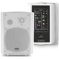 Pyle 6.5'' Wireless BT Streaming Speakers Pro-Active, Wall Mountable, 100W MAX w/ 2-Way Full Range Stereo Sound Reproduction, Built-in Digital Sound Amplifier, Pair, Elegant White Color PDWR69BTW