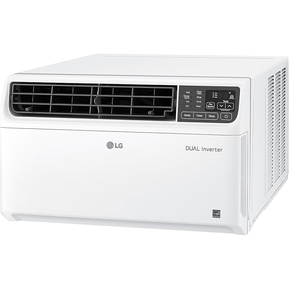 LG 6,000 BTU Window Air Conditioner Unit with Remote Control, 115V, White