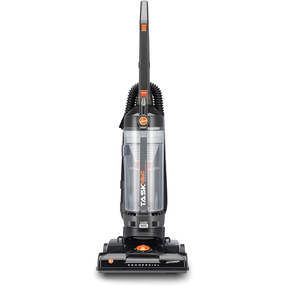 Hoover Commercial TaskVac Bagless Upright Vacuum Cleaner, Furniture Guard Lightweight HEPA Filtered Professional Grade Long-Lasting, 15 Pounds 35-Foot Long Cord, CH53010, BlackCordless VacuumIndustrial &amp; Scientific