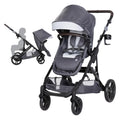 Baby Trend Morph Single to Double Modular Stroller, Dash Grey