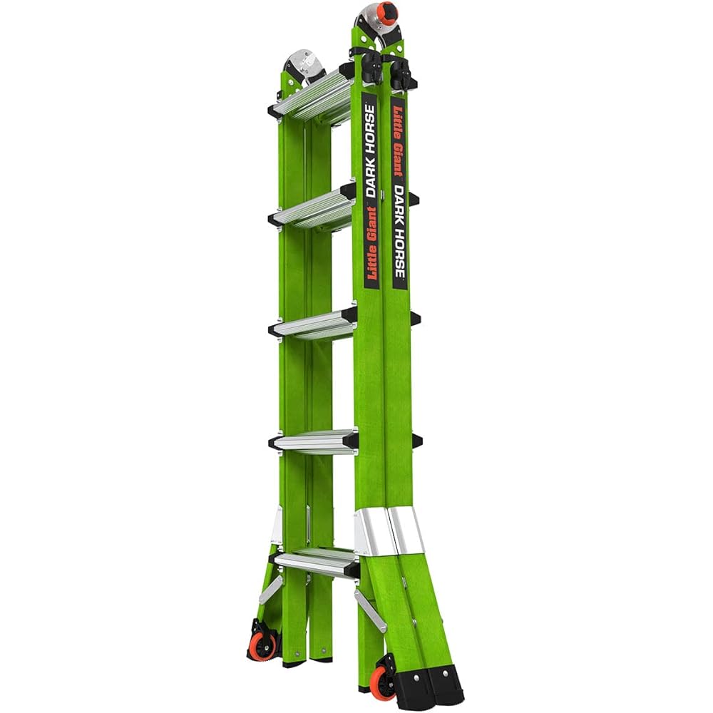 Little Giant Ladder Systems Dark Horse 2.0, M22, 22ft, Multi-Position Ladder, Fiberglass, Type 1A, 300 lbs Weight Rating, (16122-001)