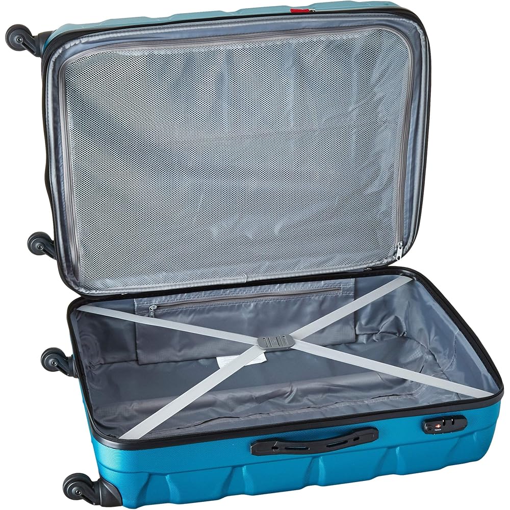 | Samsonite Omni PC Hardside Expandable Luggage with Spinner Wheels, Caribbean Blue, 3-Piece Set (20/24/28) | Suitcases