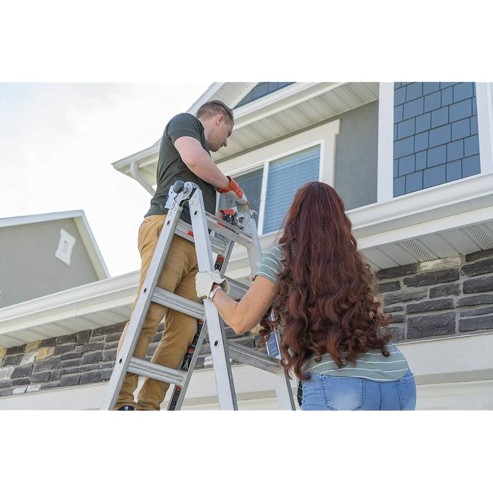 Little Giant Ladders, Epic, M26, 26 ft, Multi-Position Ladder, Aluminum, Type 1A, 300 lbs weight rating, (16826-818)
