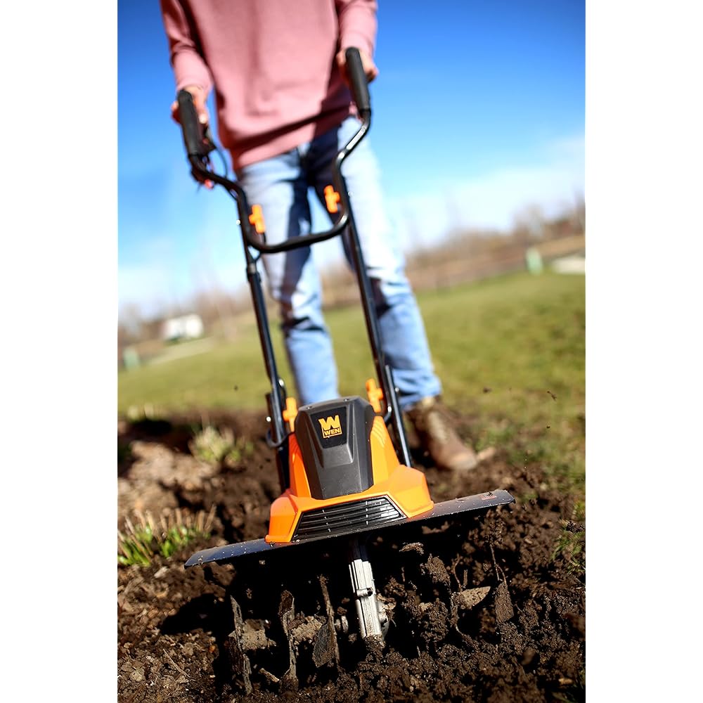 WEN TC1318 13.5-Amp 18-Inch Electric Tiller and Cultivator, Black