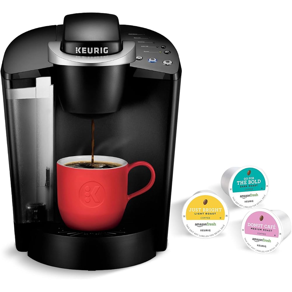 Keurig K-Classic Coffee Maker with AmazonFresh 60 Ct. Coffee Variety Pack, 3 Flavors