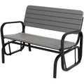 Lifetime 60361 Outdoor Swing Glider Bench, Storm Dust