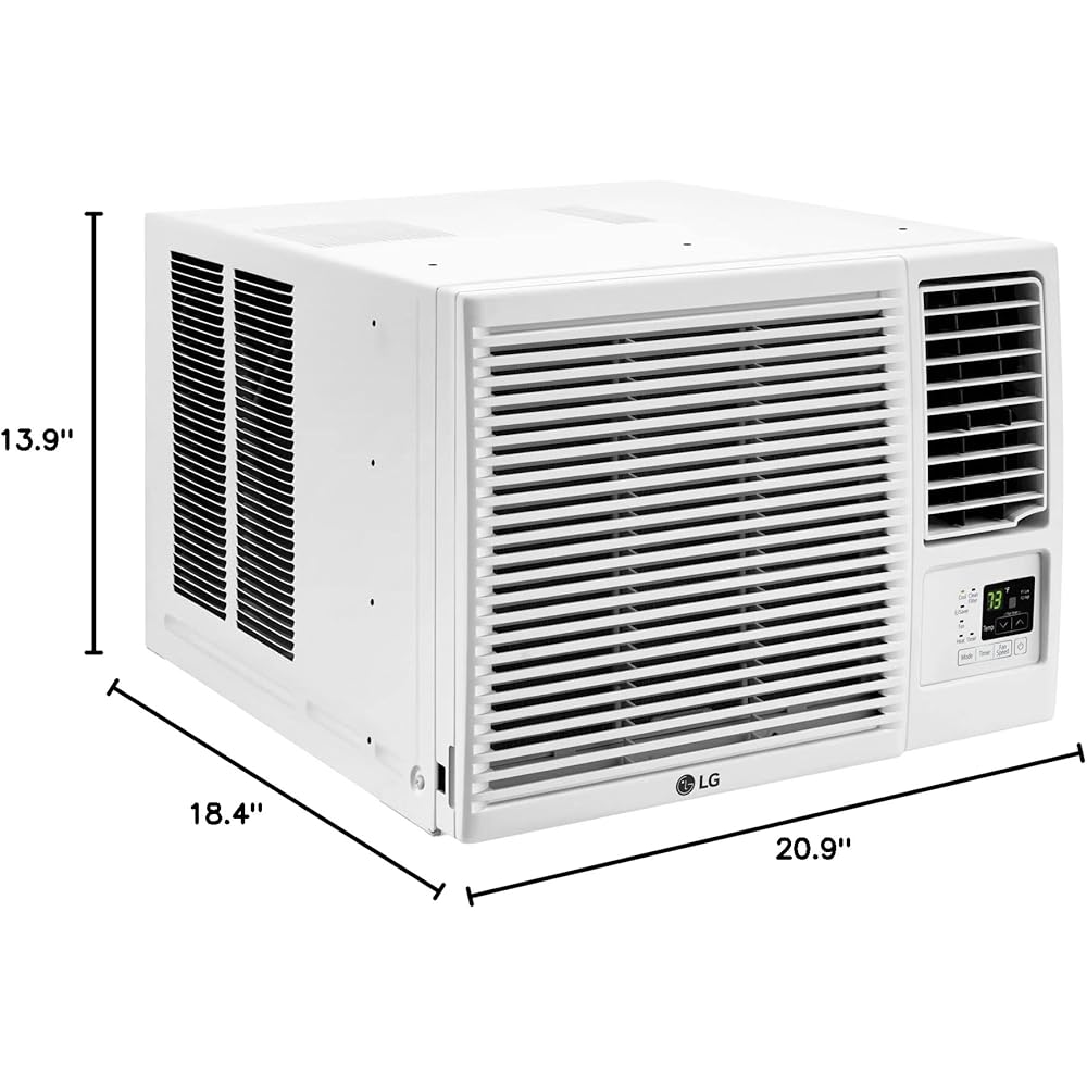LG 7,600 BTU Window Air Conditioner Unit with Remote Control, 115V, White