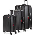 | SwissGear 7585 Hardside Expandable Luggage with Spinner Wheels, Black, 3-Piece Set (19/23/27) | Suitcases