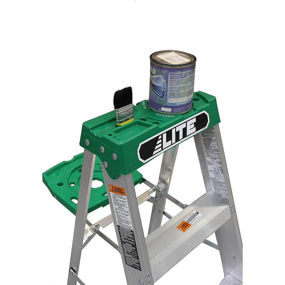 LITE 6-Foot Aluminium Step Ladder with Tool Tray, 225-Pound Load Capacity, Type II, LP-2211-06