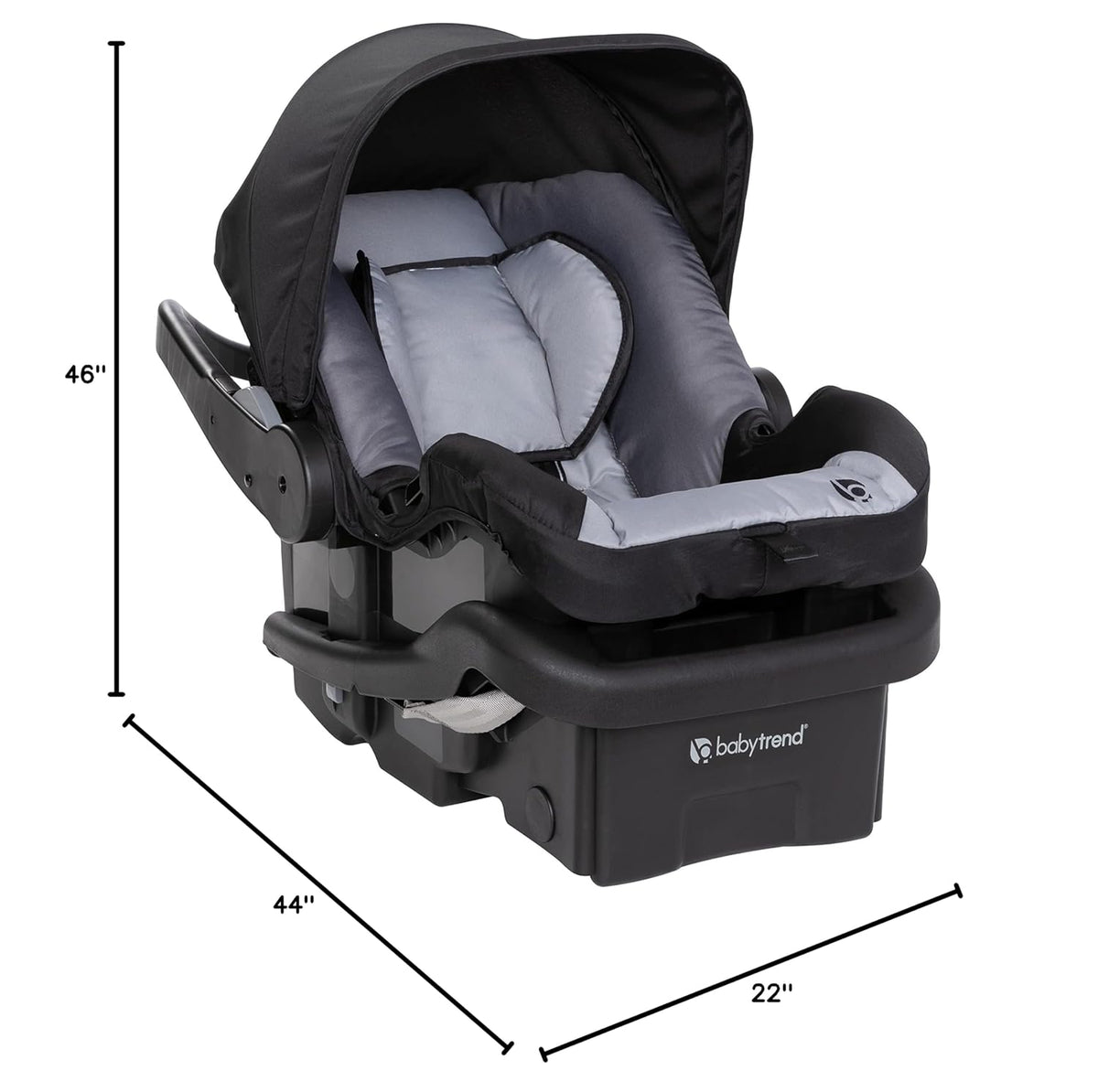 baby Trend Expedition® Jogger Travel System with EZ-Lift™ Infant Car Seat, Dash Black