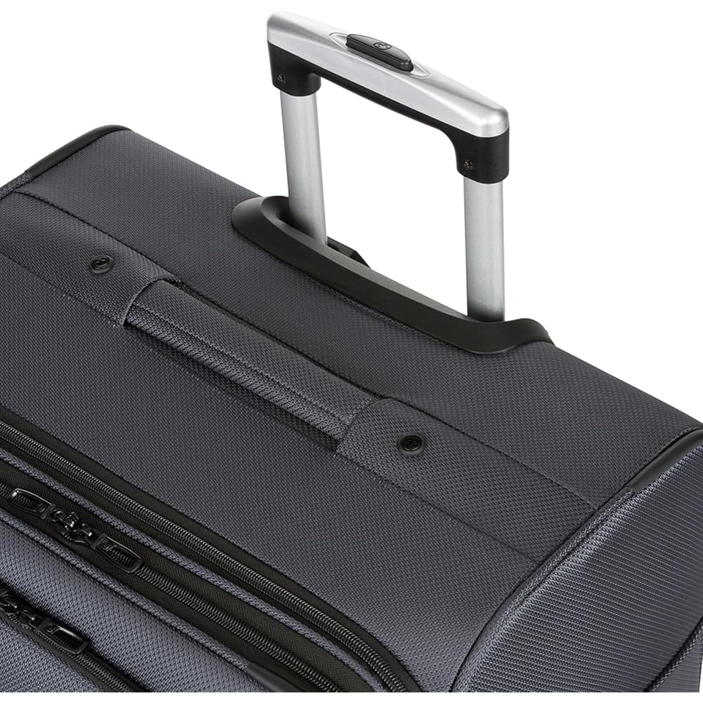 | SwissGear Sion Softside Expandable Luggage, Dark Grey, 3-Piece Set (21/25/29) | Carry-Ons