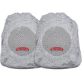 Margaritaville “On The Rock” Outdoor Bluetooth Wireless Speaker | Durable Bluetooth Speakers, Fantastic Yard or Patio Decor, IPX-4 Waterproof Rated, Granite Grey (Two Pack)