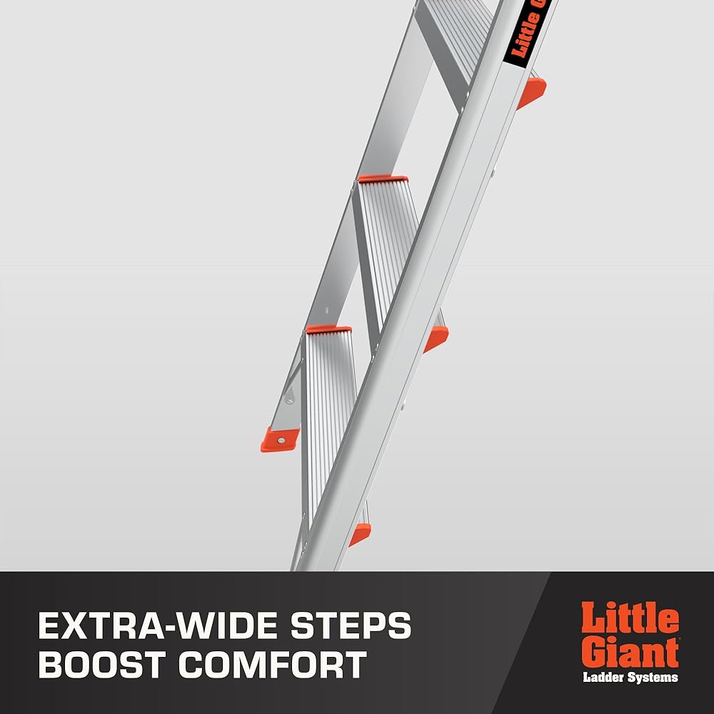 Little Giant Ladder Systems Flip-N-Lite, 5-Foot, Stepladder, Aluminum, Type 1A, 300 lbs Rated (15273-001)