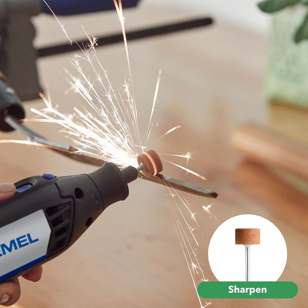 Dremel 4000-2/32 Variable Speed Rotary Tool Kit-Engraver, Polisher, and SanderPerfect for Cutting, Detail Sanding, Engraving, Wood Carving, and Polising2 Attachments &amp; 32 Accessories