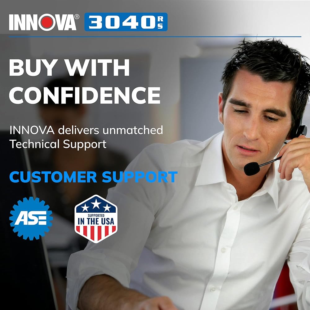 INNOVA 3040RS, OBD2 Scanner, Live Data Streamer, Battery/Alt Tester, Reset Check Engine Light/Brake Light/Oil Light, Free Mechanic Recommended Fix &amp; Parts &amp; Est Repair Cost, Free Updates
