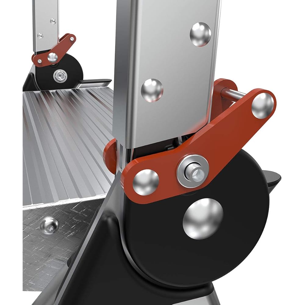 Little Giant Ladders, Jumbo Step, 2-Step, 2 foot, Step Stool, Aluminum, Type 1AA, 375 lbs weight rating, (11902), Silver