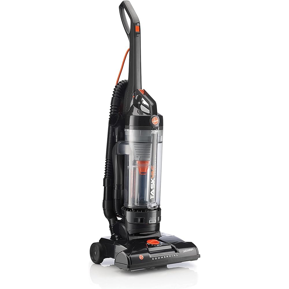 Hoover Commercial TaskVac Bagless Upright Vacuum Cleaner, Furniture Guard Lightweight HEPA Filtered Professional Grade Long-Lasting, 15 Pounds 35-Foot Long Cord, CH53010, BlackCordless VacuumIndustrial &amp; Scientific