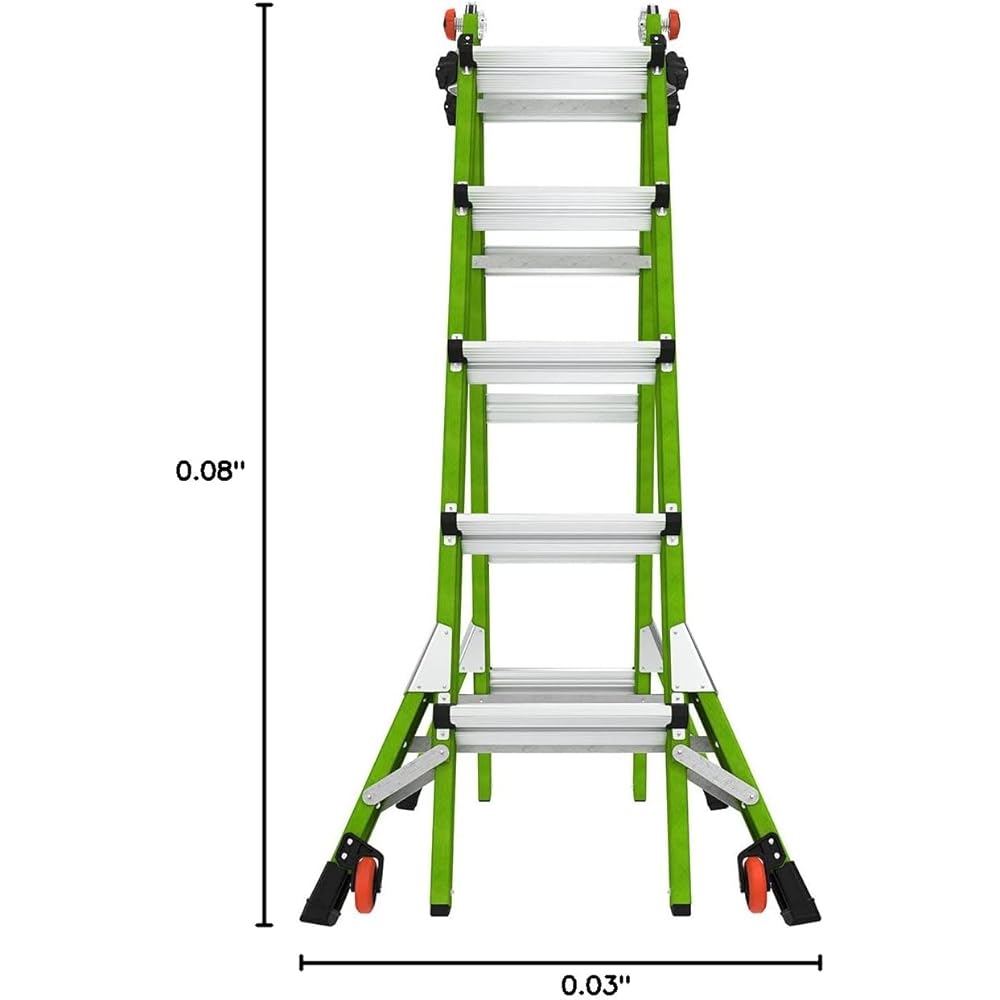Little Giant Ladder Systems Dark Horse 2.0, M22, 22ft, Multi-Position Ladder, Fiberglass, Type 1A, 300 lbs Weight Rating, (16122-001)