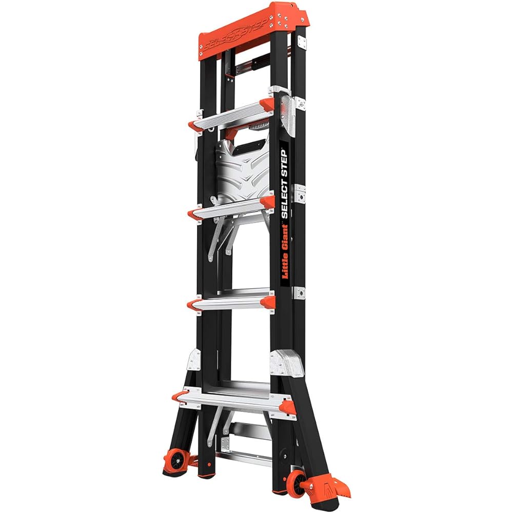 Little Giant Ladders, Select Step, 5-8 foot, Stepladder, Fiberglass, Type 1AA, 375 lbs weight rating, (15130-001) Little Giant Ladder